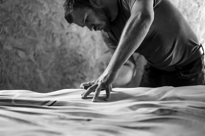 kveer wood Handcrafted Wooden Wall Art Panel, Abstract Wave Design, Modern Rustic Decor