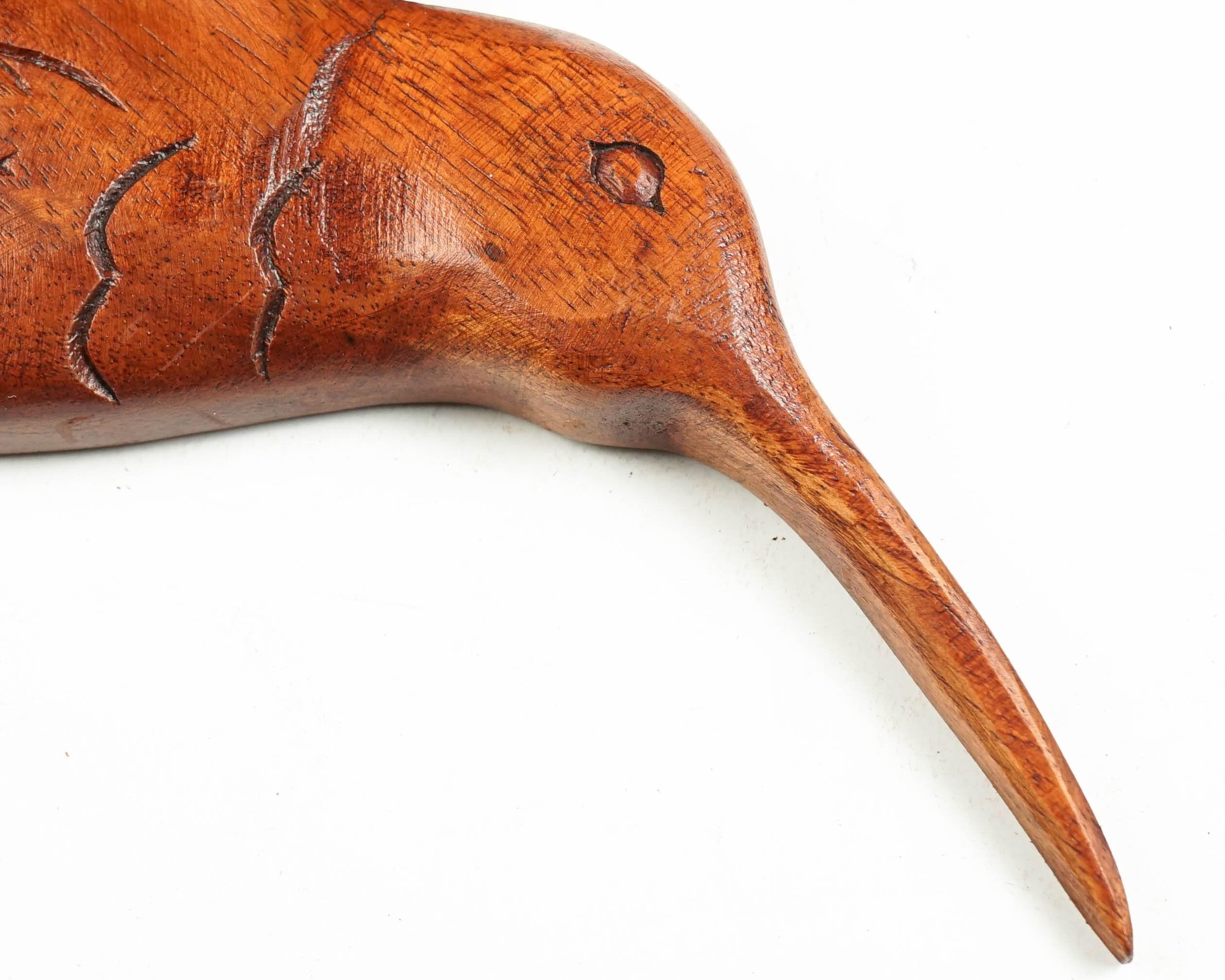 kveer Art Solid Wood Humming Bird Wall Art | Wood Carving | wall Decor | Honey Finish