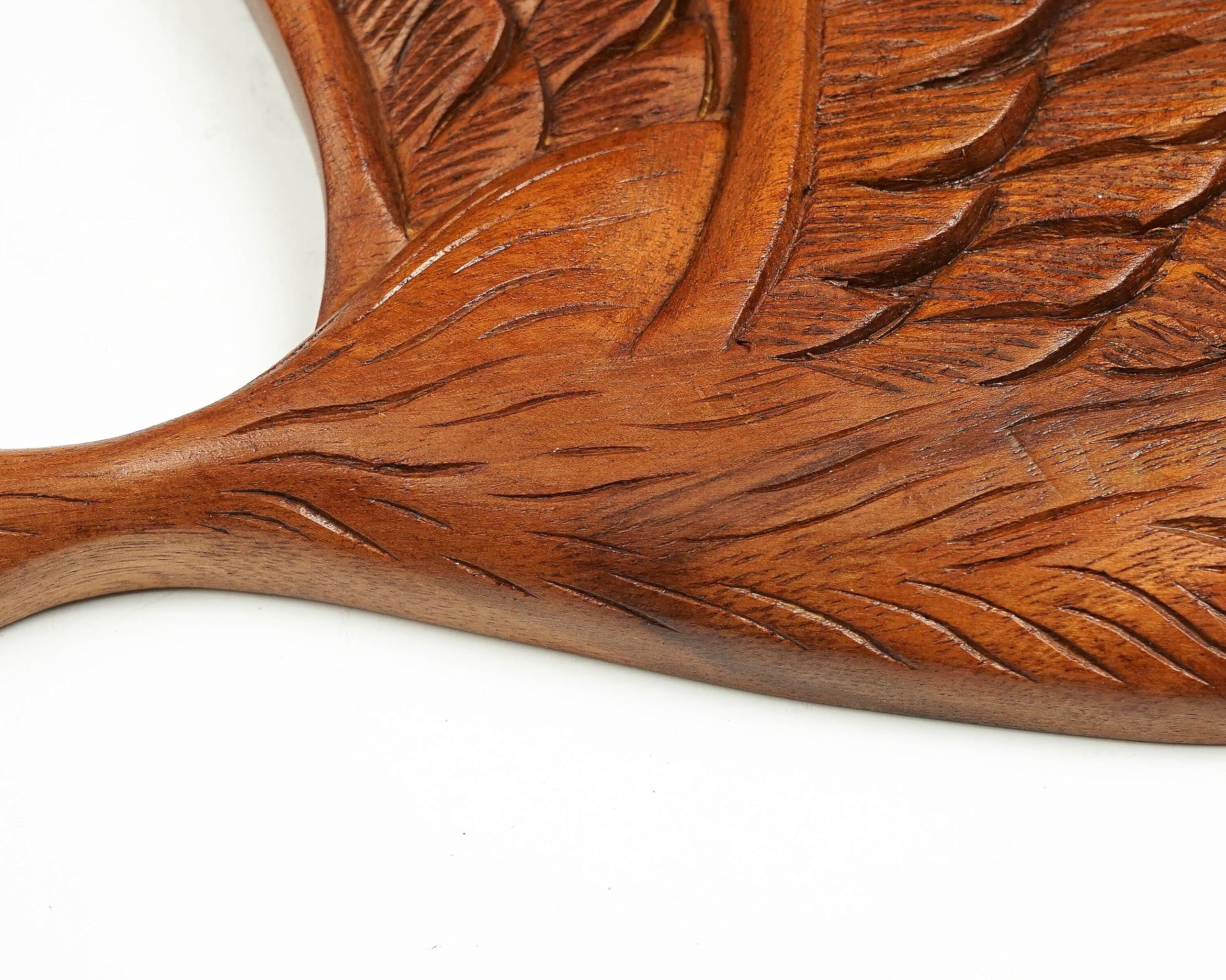 kveer wood Solid Wood Flying Duck Wall Art | Wood Carving | Room Decor | Brown