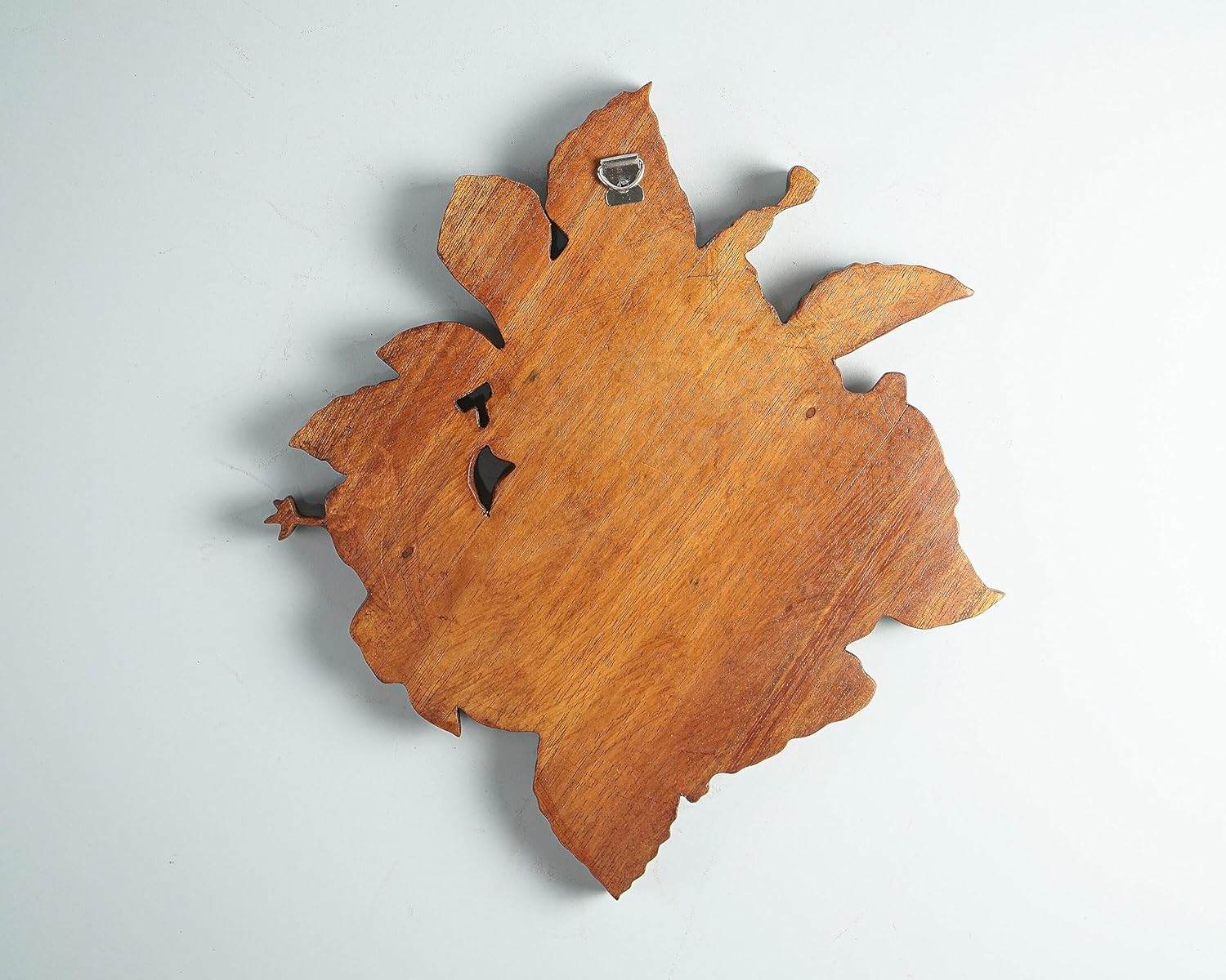 kveer wood Handcrafted Wooden Hibiscus Wall Art – Decorative Flower Carving Panel for Home & Office | Natural Finish Wood Wall Hanging Decor