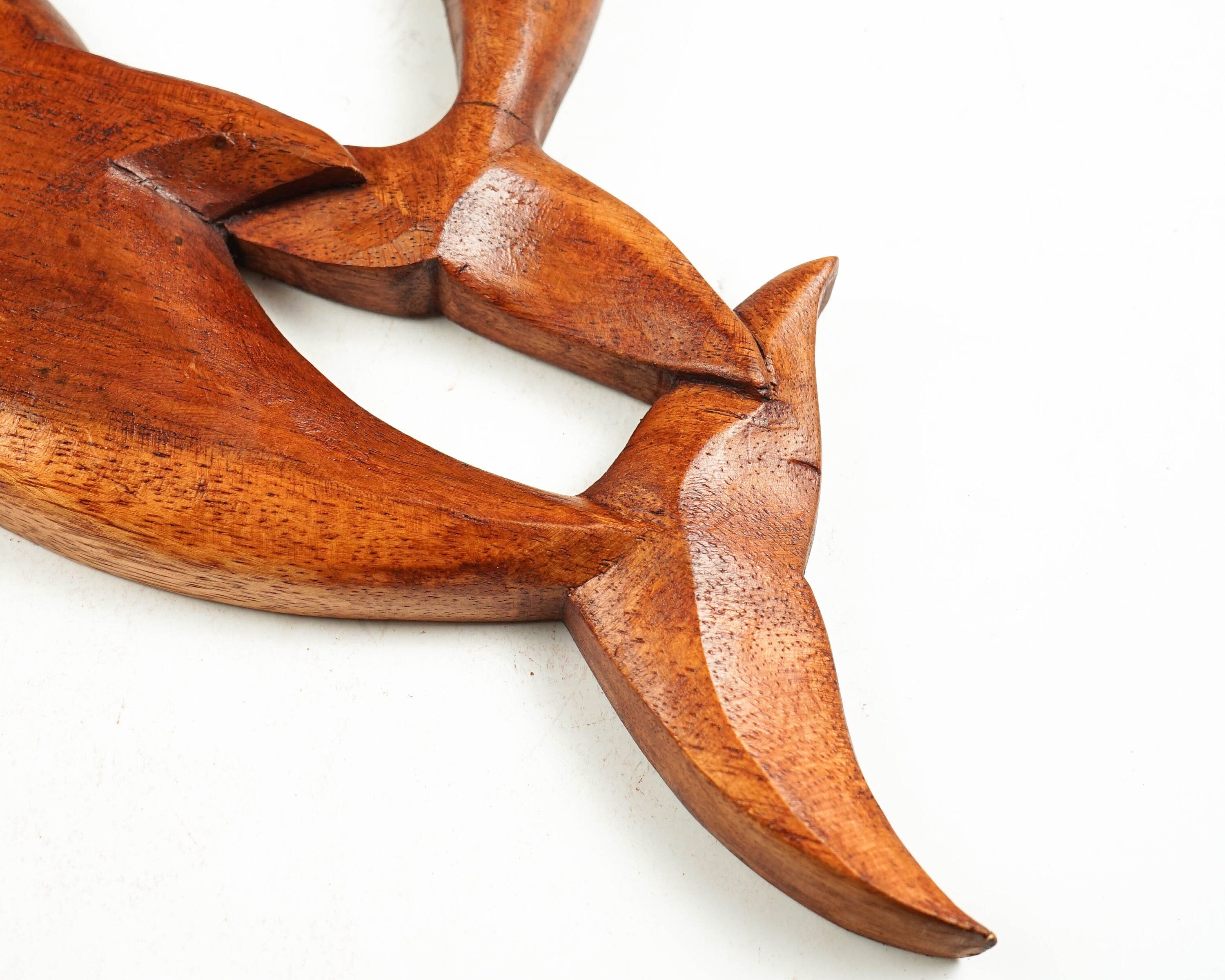 kveer Art Solid Wood Dolphin Wall Art | Wood Carving | Room Decor