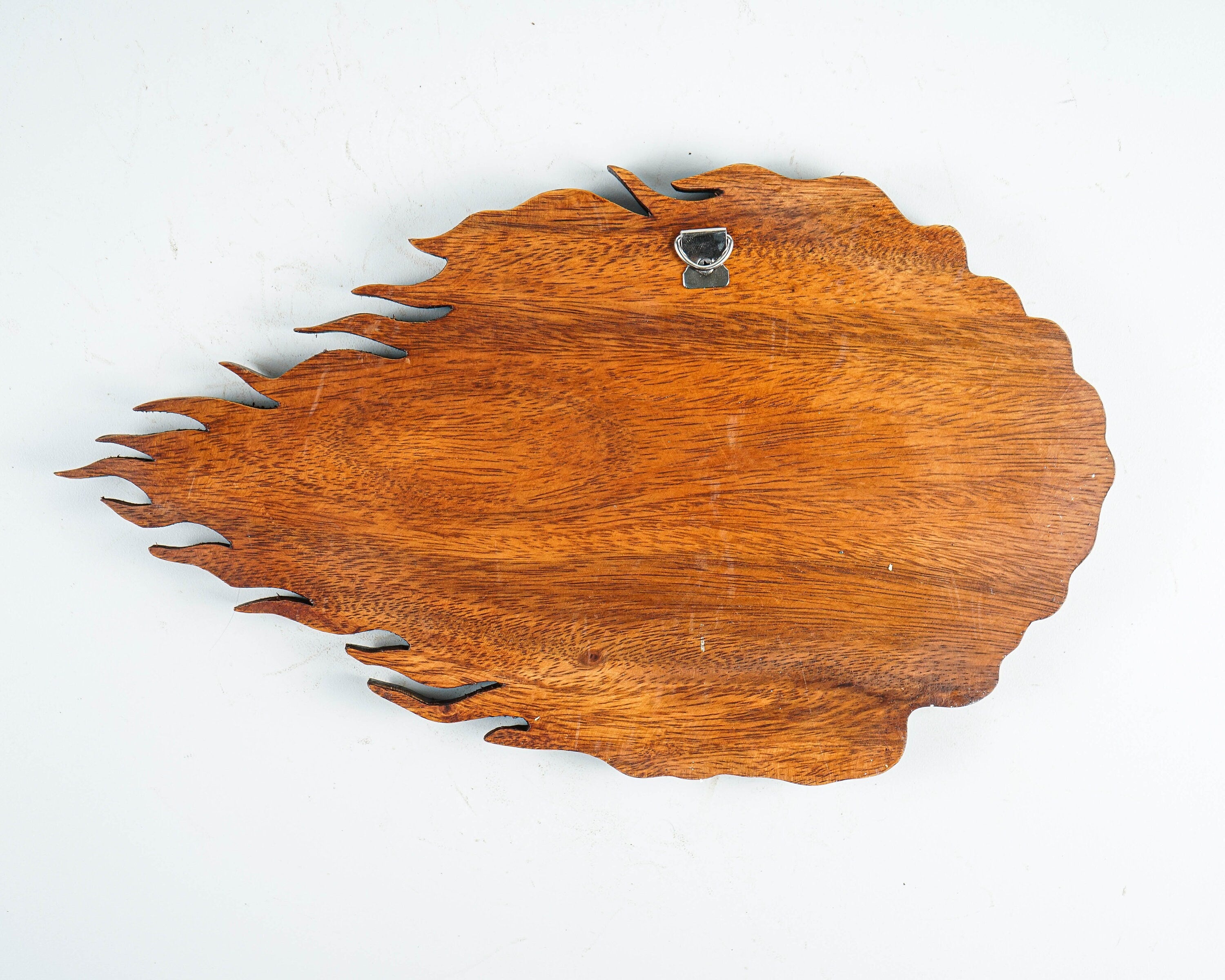 kveer SS Art Solid Wood Sun Wall Art | Wood Carving | Room Decor | Honey Finish